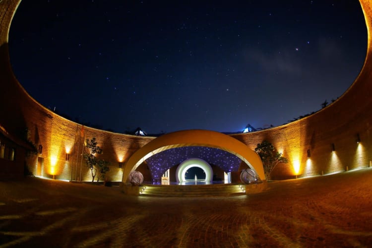 Hotel Entrance Night
